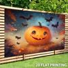 2D flat banner1pc 1 cute pumpkin Halloween cartoon bat-themed background cloth send a banner