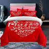 Love Heart Valentine's Day 3D Duvet Cover Bedding Set Comforter Linen Pillowcases Wedding Decor For Couples Twin King Queen