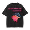 Black Sabbath Paranoid Black Army Washed T-Shirt Male Vintage Casual T-Shirts Beach O-Neck Fashion Tee Shirt Oversized Clothes
