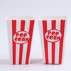 12pcs Folding Paper Popcorn Striped Bags DIY Gifts Snack Containers Popcorn Paper Boxes  Baby Shower