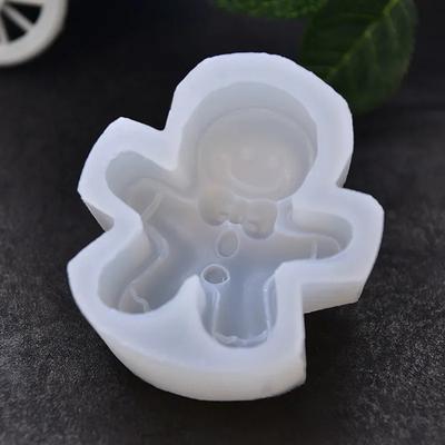 Силиконовая форма Пряничный человечек Новая Пряничная Сахарная Лепешка Сделай сам Принадлежности для изготовления свечей Форма Праздничные подарки Рождественские украшения