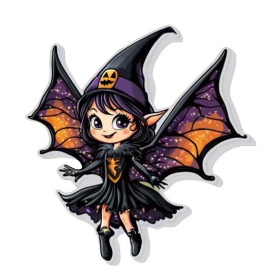 Хэллоуин Шарм для зеркала заднего вида автомобиля Мультяшная Летучая мышь/Кошка/Привидение/Ведьма Акриловая подвеска 2D Плоские Автомобильные аксессуары для интерьера для Рюкзака Кошки Телефона