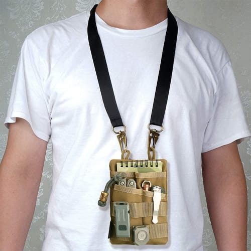 VIPERADE VE3 Pocket Organizer for Men, Nylon EDC Organizer with 4 Tool Storage EDC Pouches for Flashlights, Pocket Knives, Tactical Pens, and Notebook