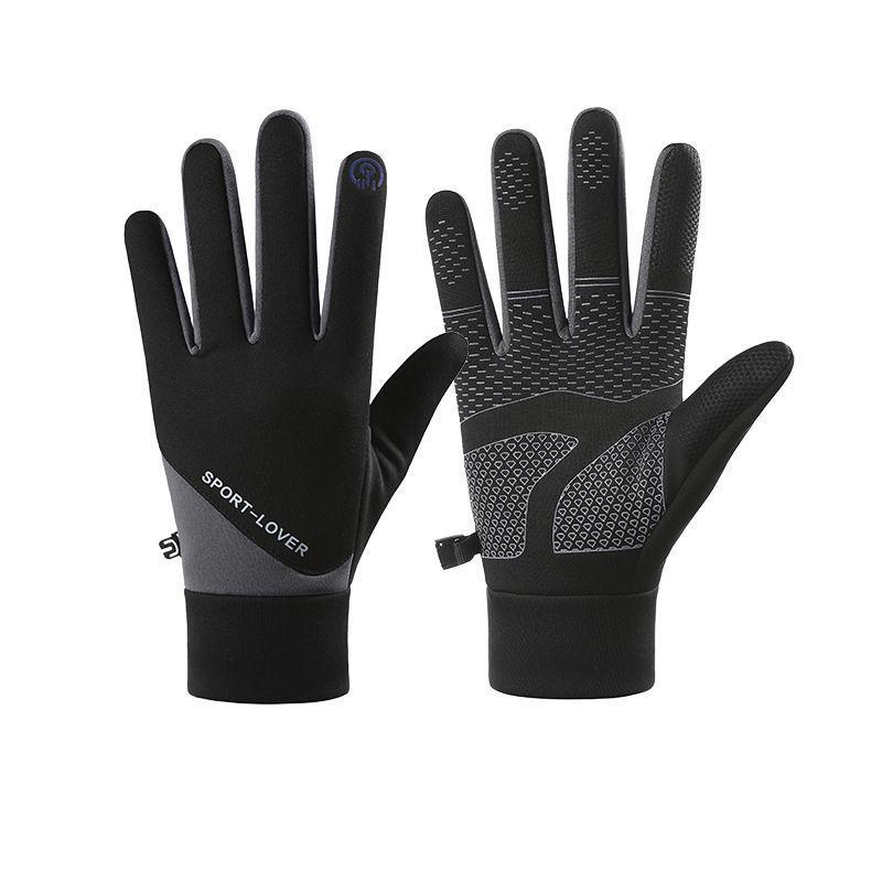 Outdoor Cycling Sports Gloves Unisex Thick Warm Motorcycle Riding Full Finger Gloves Touch Screen Anti Slip Cold Resistant Glove