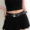 Полиуретановые поясные ремни Необычная пряжка Взрослый Тонкий Регулируемый Пояс Универсальный Женский Платья Юбка Пальто Утягивающий Пояс