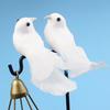 2Pcs Birds Simulation Artificial Feather Doves Feather Park Mall Ornament