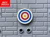 16pcs MOC Bricks Target Printed Round Tile 2x2 For 4cm Figure Weapon Sword 14769 Accessories DIY Assembled Building Blocks Toys
