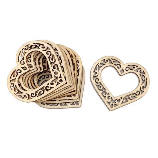 100Pcs Cute DIY Art Handmade Wide Application Home Crafts Decorative Wedding Centerpieces Christmas Slice for Gifts Wood Slices KTY