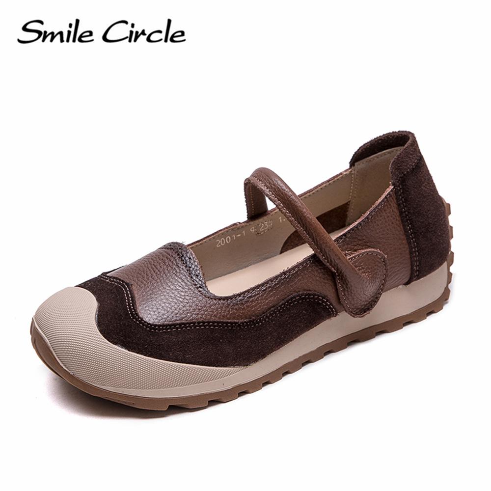 Туфли Мэри Джейн из натуральной кожи женские туфли с круглым носком и пряжкой на плоской подошве модная удобная повседневная обувь