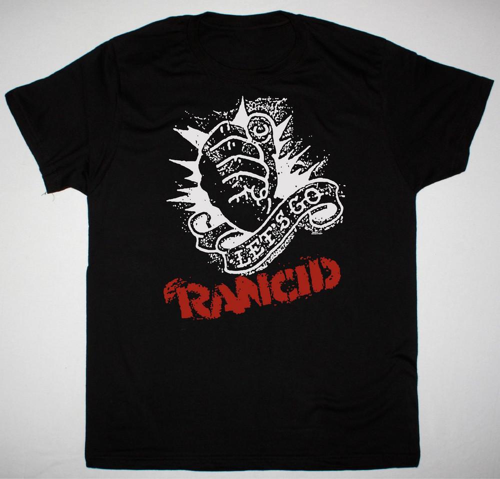 RANCID LET'S GO Футболка Унисекс Хлопковая Футболка Все Размеры VN728 Унисекс Футболка