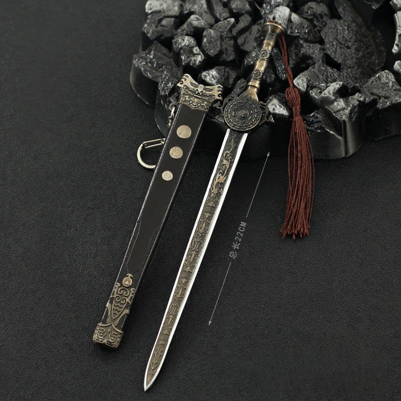 [Nekokamiyama] Romance of the Three Kingdoms: Zhao Yun Zilong's Blue and Red Sword, 22cm Miniature Model Figure, Collectible Decor