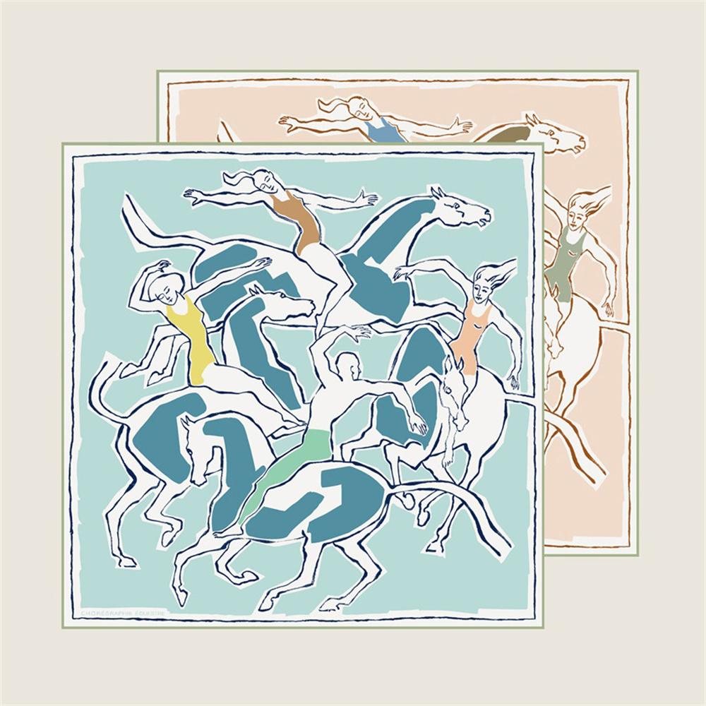 Silk Scarves Wraps Leather Boots Printed Twill Silk Scarf Women Shawls Luxury Design Hijabs Fashion Square Curled Shawl