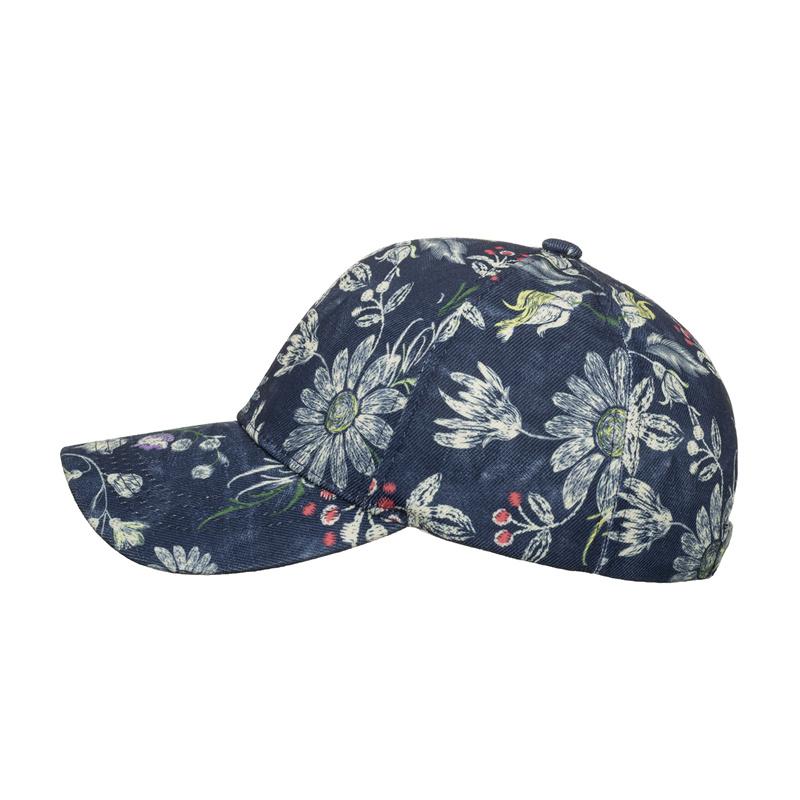 Spring Autumn Printed Flower Baseball Cap Female Outdoor Sun Cap Ponytail Panama Cap Visor Hats Snapback Hat