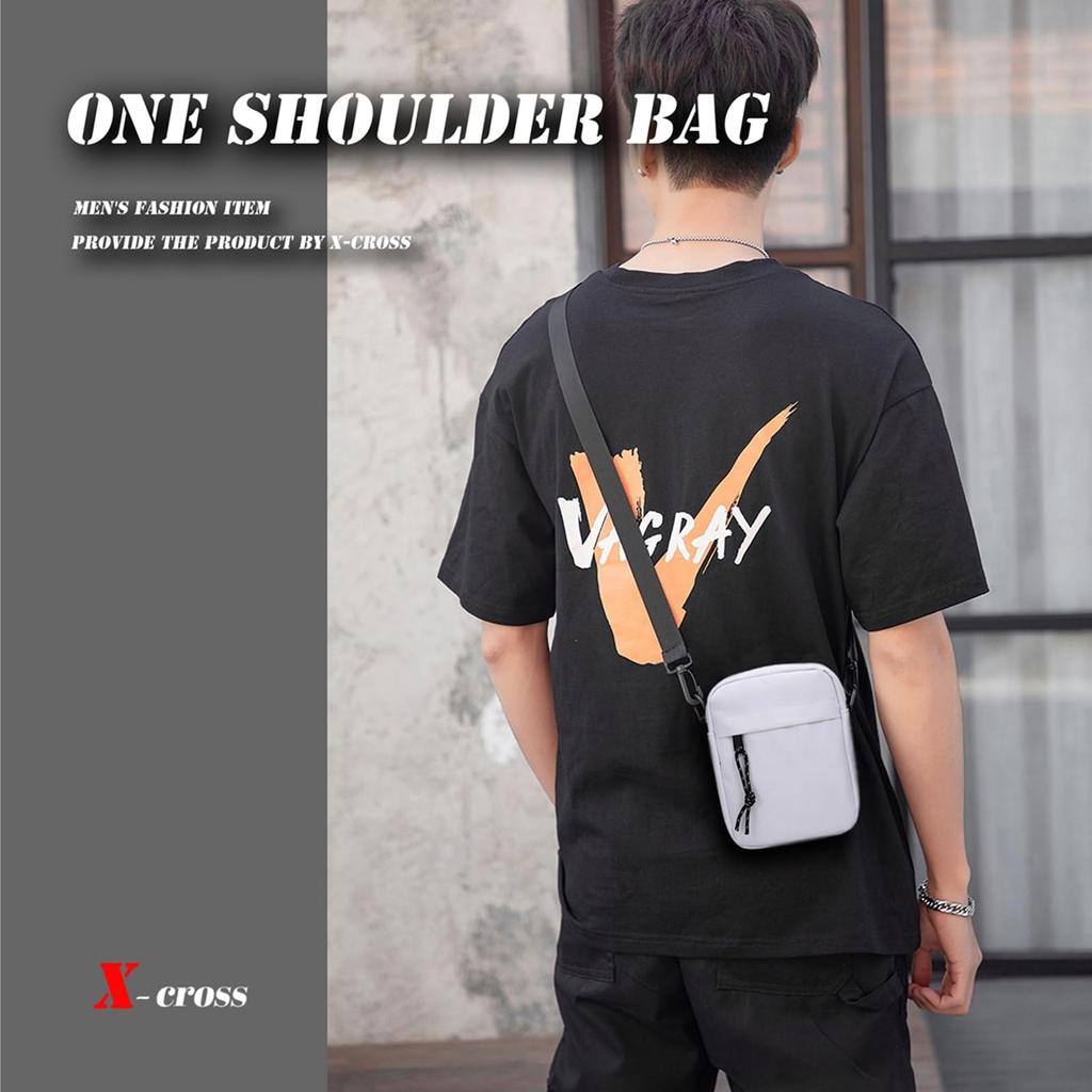 Cross Sacoche Small Vertical Mini Shoulder Bag Lightweight Military Camouflage One Shoulder Bag One Shoulder Outdoor Zipper Simple Cool Stylish Street