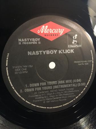 12inch Record NASTYBOY KLICK Down For Yours 3145747491 Mercury 1997 US Rap HipHopRB Used