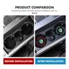DECL5 Car Waterproof Anti Slip Water Cup Mat Auto Interior Accessories For Skoda Fabia 1 2 Octavia a7 RS Superb Rapid Yeti Karoq