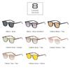 Ultra Light Retro Square Sunglasses Ins Popular Contrast Color Matte Gradient Shades UV400 Lentes  Mujer Lentes