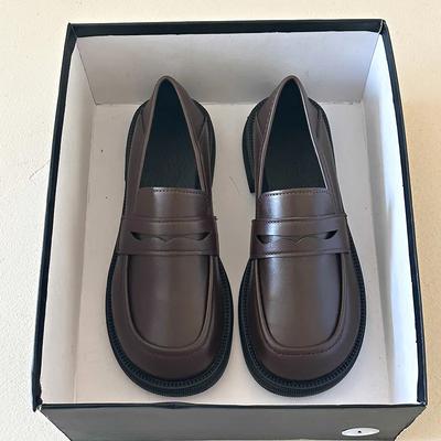 Женские лоферы Lucyever Весенние в британском стиле Слипоны на платформе Туфли Мэри Джейн Женские Японская школьная форма JK Обувь Лолита Женская