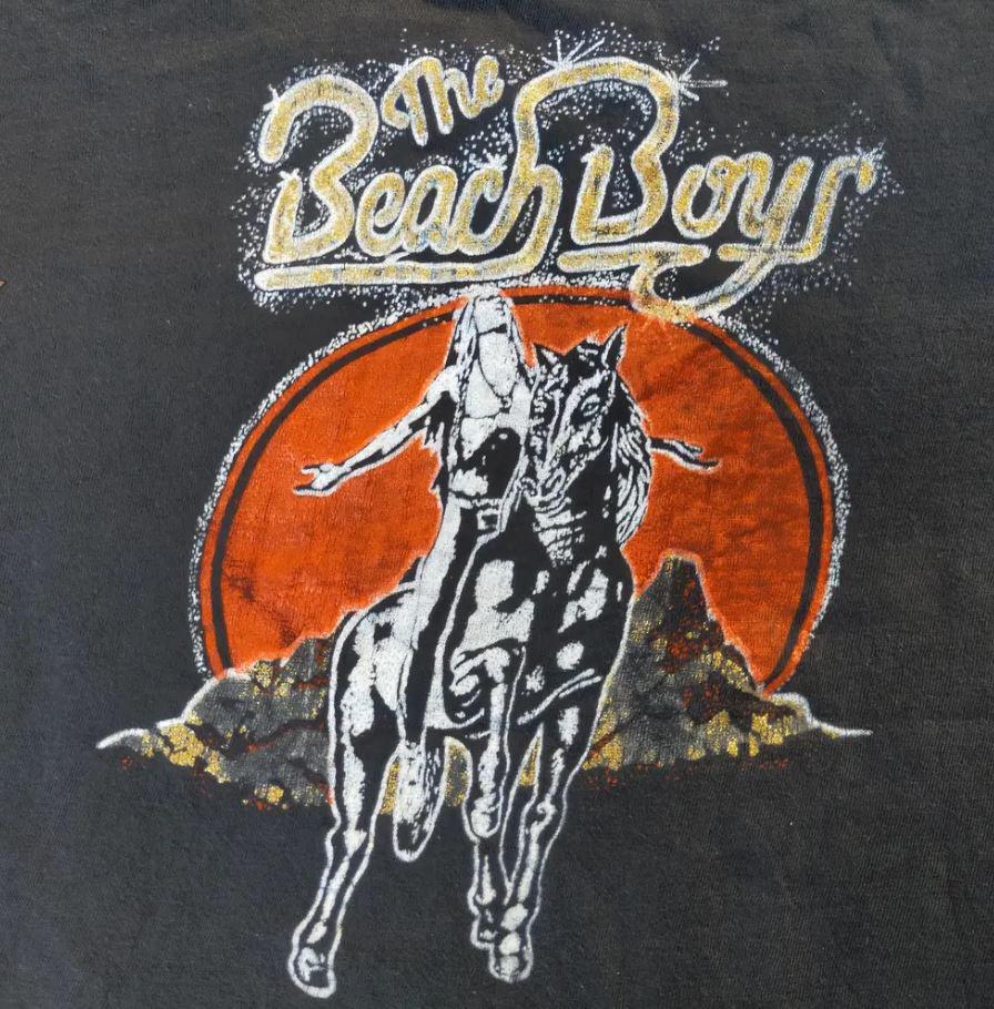The Beach Boys Band Tour Unisex Cotton Black Shirt black Unisex XZ939