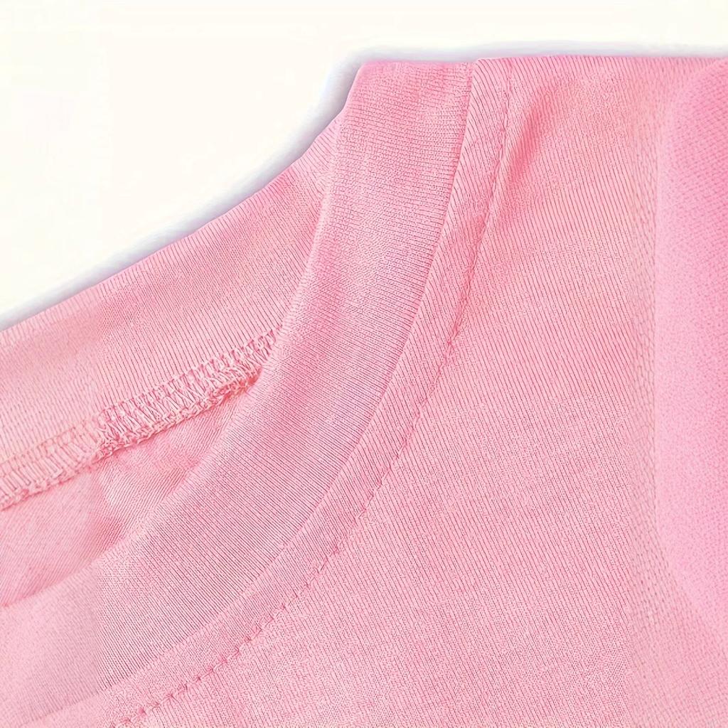 Girls' Birthday Princesse Round Neck Short Sleeve T-shirt Summer Casual Children's T-shirt