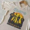 Популярная группа The Doors Белая хлопковая футболка Унисекс Футболка Все размеры Унисекс футболка