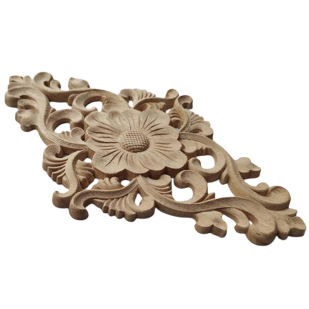 Door Cabinets Applique Wood Carving Elegant European Style European Carving