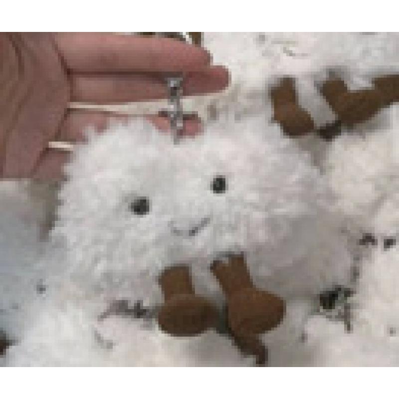 Плюшевая игрушка в стиле Jellycat: Кукла-топпер "Кролик и Медведь с тремя бирками" - Идеальный подарок на день рождения для девочек