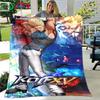 Горячая игра The King of Fighters Плед с рисунком Фланелевый тонкий плед Портативный для дома, путешествий, офиса, перекуса на обед Подарок на день рождения