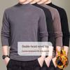 Мужская двухсторонняя теплая футболка из немецкого бархата с полуводолазкой и длинным рукавом на весну и осень