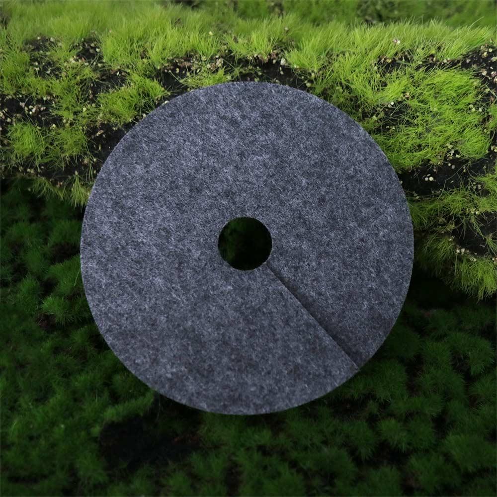 20pcs Degradable Round Weeds Barrier Mats Breathable Weeds Mulch Ring  For Garden Tree Protection