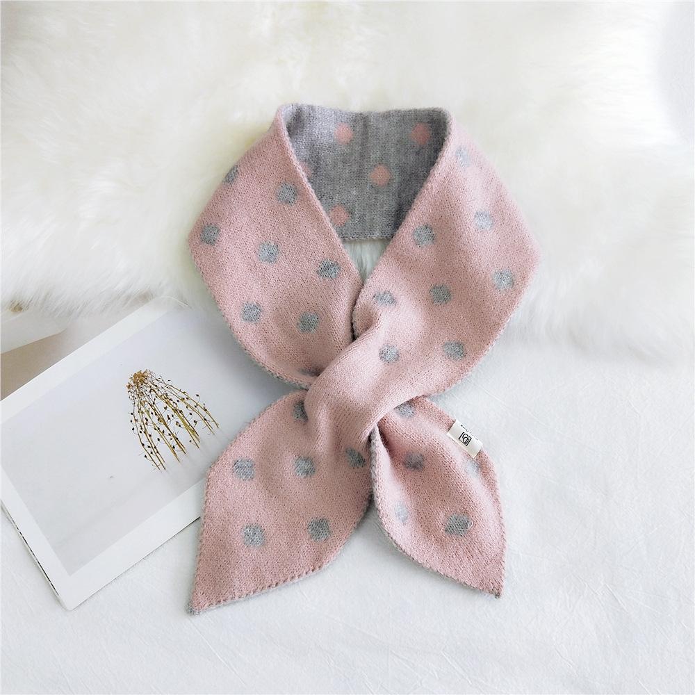 Knitted Wool Scarf Women's Autumn Winter Solid Color Fashion Warm Scarf