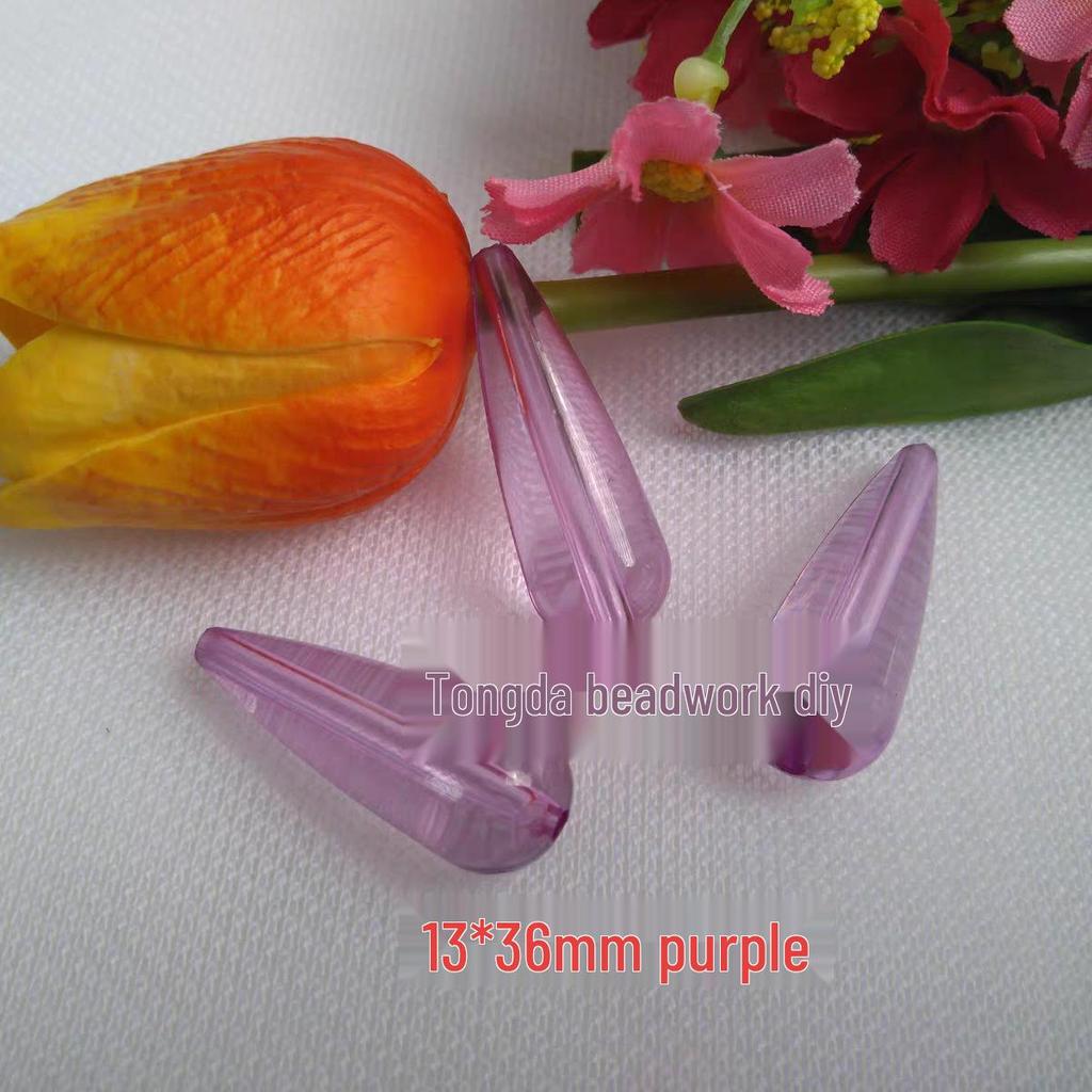 Прозрачные акриловые бусины в форме капель воды для изготовления ювелирных изделий, штор, украшений и аксессуаров для освещения своими руками