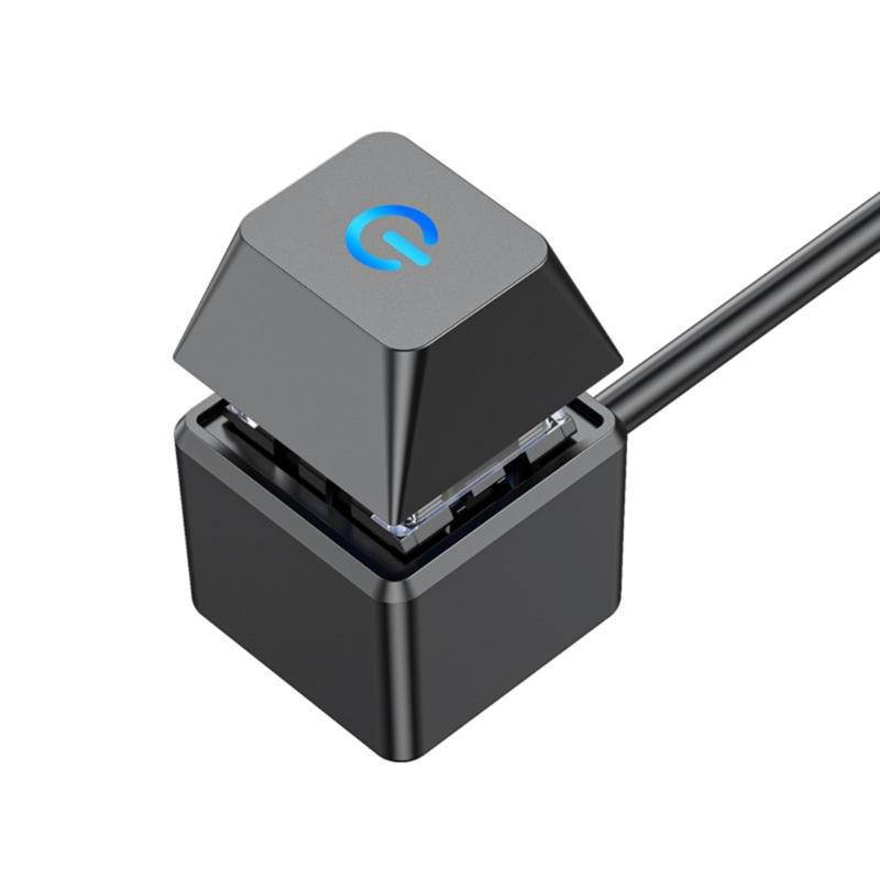 Desktop Computer External Power Button with LED Lights for Motherboard Power Switching Button