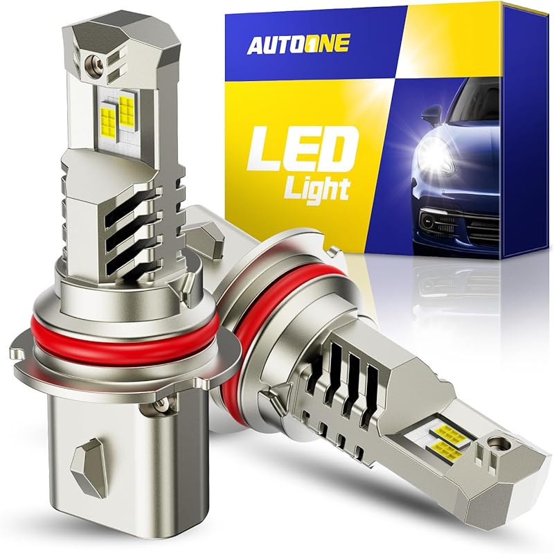 AUTOONE 9005 LED Bulb, 800% Brighter, 3 Min Quick Tall, 20 Years Lifespan, No Flicker, 99% Compatibility