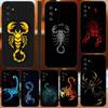 Чехол для телефона 'Скорпион' для Samsung Galaxy A13, A21s, A22, A31, A32, A52, A53, A71, A80, A91, Мягкий черный чехол