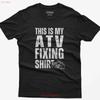 Atv Fixing T Shirt Funny Quad Rider Off Road Vintage Unisex Soft Casual Graphic Slightly Stretched Comfortable Fashion