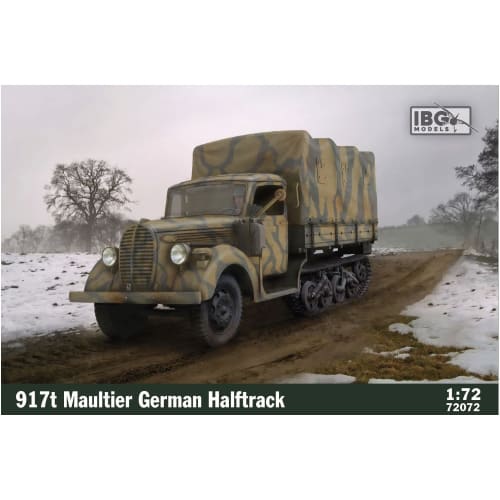 IBG 1/72 Scale German Ford G917 Maultier Half-Track Plastic Model Kit PB72072