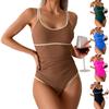 Women's One-piece Fashionable And Sexy Swimsuit With Bra Pads And No Steel Support