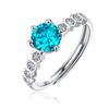 Bague Ringen Silver S925 Set With 0.5ct/1ct/2ct/3ct Mossant Nine Stars Honeycomb Theme Female Adjustable Ring Jewelry