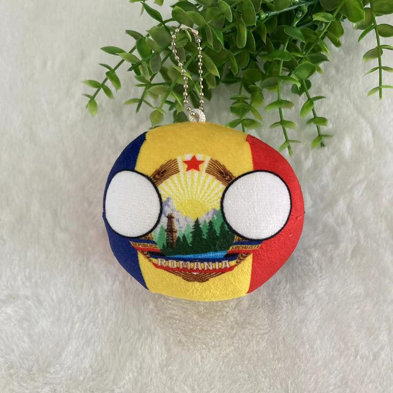Christmas Gifts Country Ball Plushies 10Cm Polandball Pendant Country Flag Balls Countryball Stuffed Doll