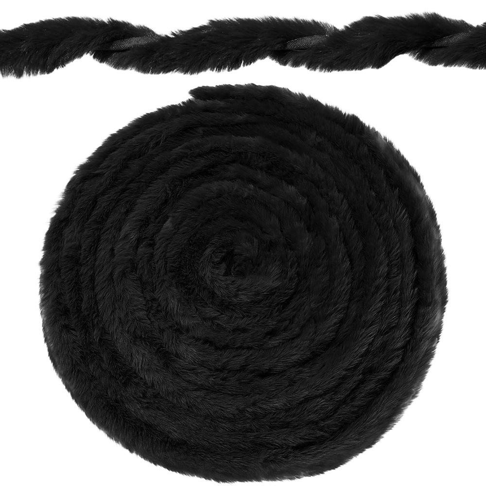 Ленты из искусственного меха кролика 5 см x 1,5 м, мягкая пушистая плюшевая ткань, отделка, отделка, сделай сам, поделки на рождественскую елку, материал для новогоднего костюма