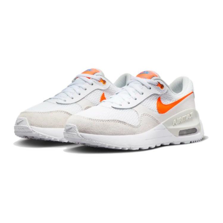 Nike Air Max SYSTM GS White Total Orange Детские кроссовки Phantom Photon-Dust DQ0284-114