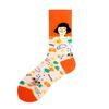 Animal Funny Socks Men Divertidos Happy Aliens Dinosaur Pug Panda Flamingo Cactus Sokken Unisex Novelty Skateboard Crazy Meias 