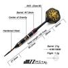 CUESOUL JAZZ-METAL series 21g steel tip darts set + AK5 integrated shaft and flight M (CSJM-JMYH21)