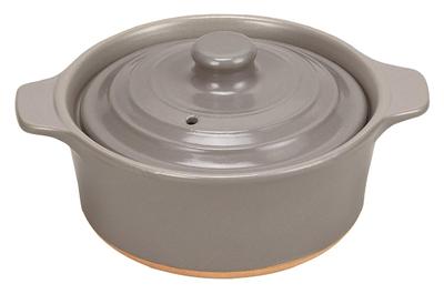 Кастрюля из жемчужного металла 15 см серая Gracia L-1961