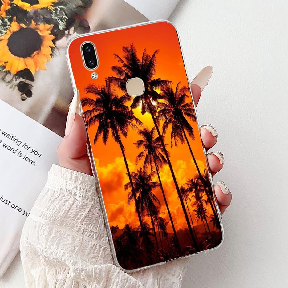 Чехол для Vivo V9 Youth 1727 1726 Милый Чехол с Рисунком Сердечка Мягкий Тонкий Чехол для Телефона Для Vivo Y85 Y89 V 9 Youth VivoV9 6GB Fundas