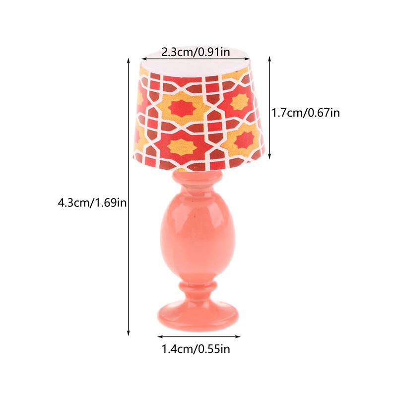 1:12 миниатюрных настольных ламп для кукольного домика, модель для изучения, мебель для кукольного домика, украшение для микросцены, световое украшение, игрушки для ролевых игр