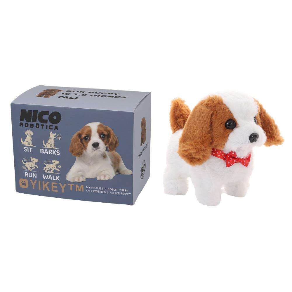 Гуляющий Мой Реалистичный Робот Щенок Плюшевая Ходячая Игрушка Собака Модный Симулированный Щенок для Детей