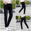 Trendy Men's Jeans, Long Pants, Elastic Slim Fit, Small Straight Tube, Washed Cotton Jeans, Popular Men's Clothing