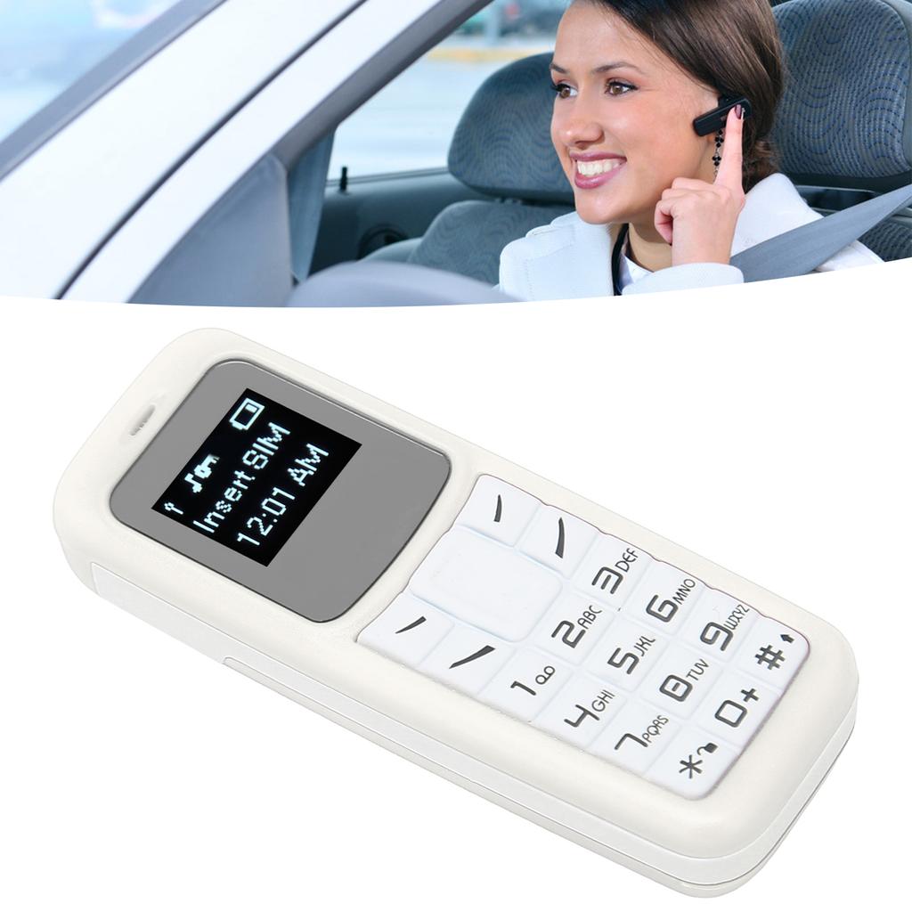 Mobile Cell Phone Small Mobile Phone Headset Dialer with Ear Hook Support SIM 0.66inch